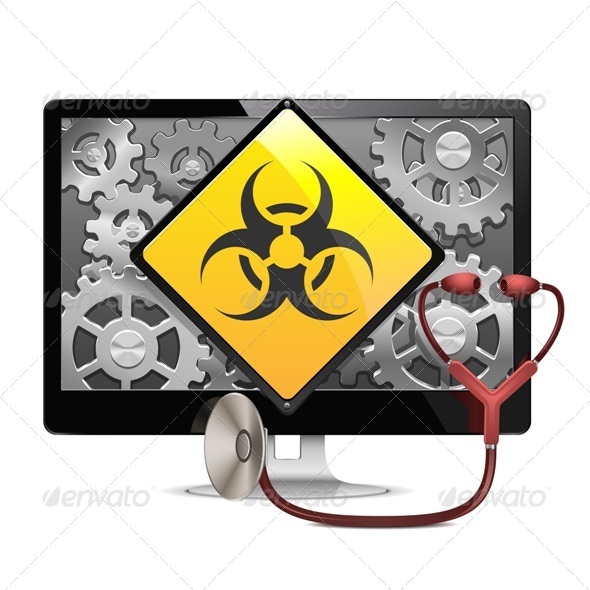 Vector Computer Diagnostic Concept - Computers Technology