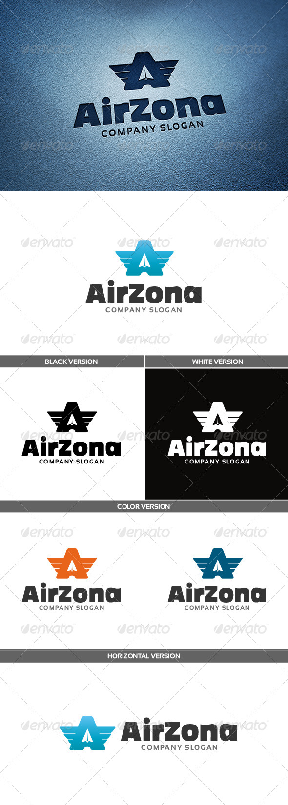 Airzona Logo - Letters Logo Templates