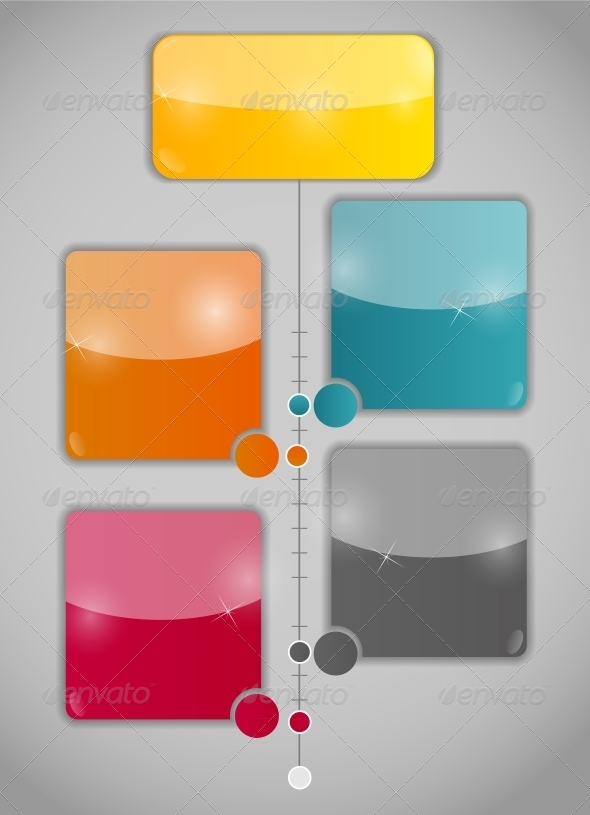 Infographic Business Template - Web Technology