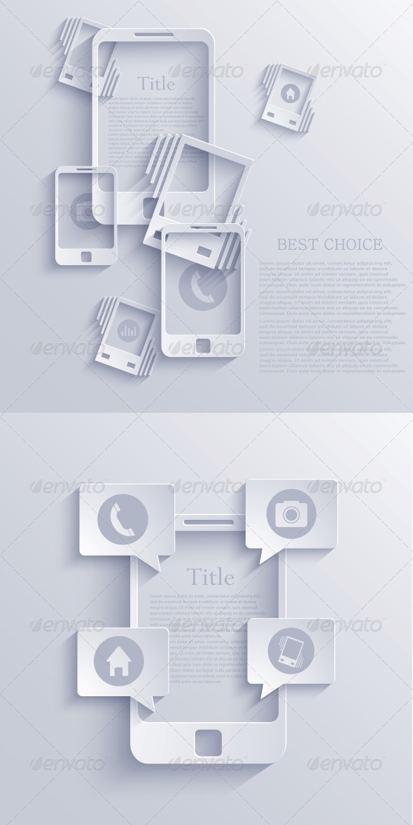 Vector Smartphone Icon Background. EPS10 - Backgrounds Business