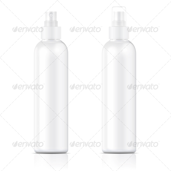 White Sprayer Bottle Template - Man-made Objects Objects