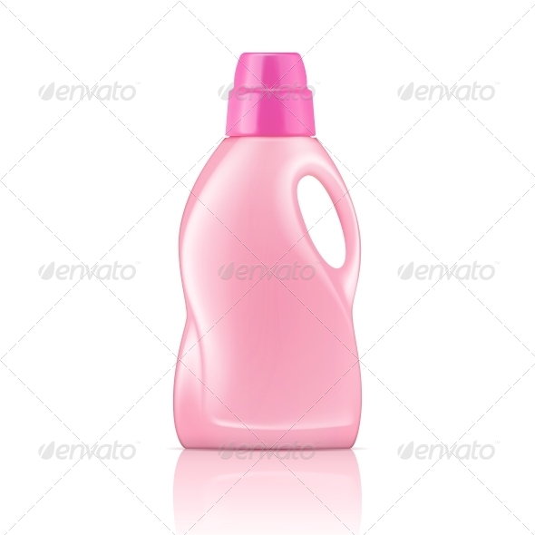 Pink Liquid Laundry Detergent Bottle - Man-made Objects Objects
