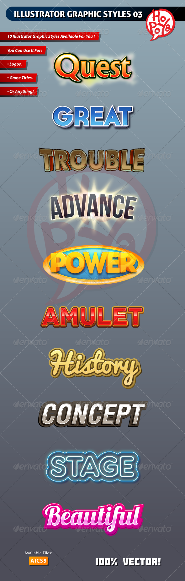 Illustrator Graphic Styles 03 - Styles Illustrator