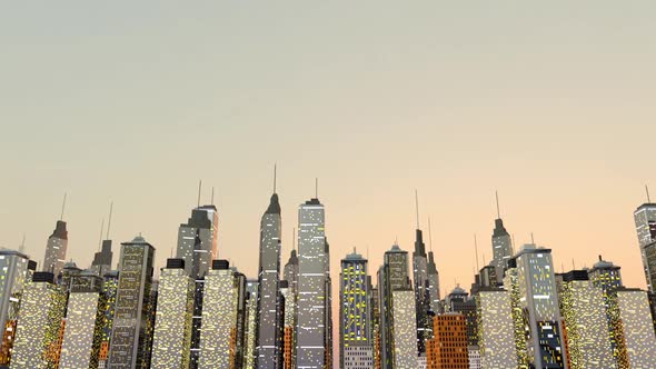 Big City Skyline Animation
