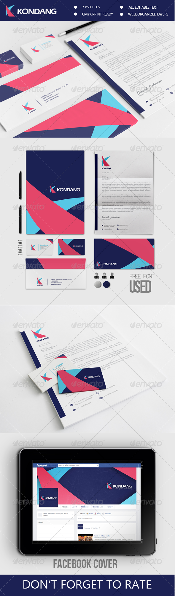 Kondang Corporate Identity - Stationery Print Templates