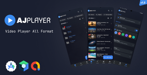 AJ Player – Android HD & 4K Video Player App | MX-Style Clone | All Format Video Player