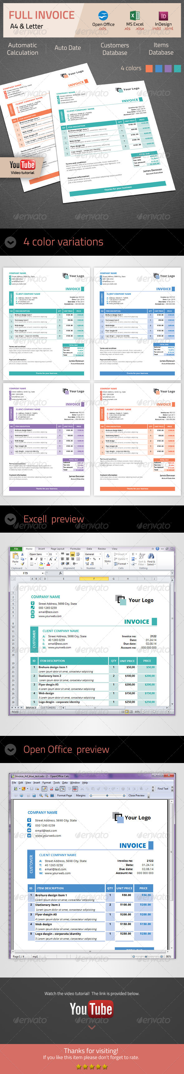 Invoice - Proposals & Invoices Stationery