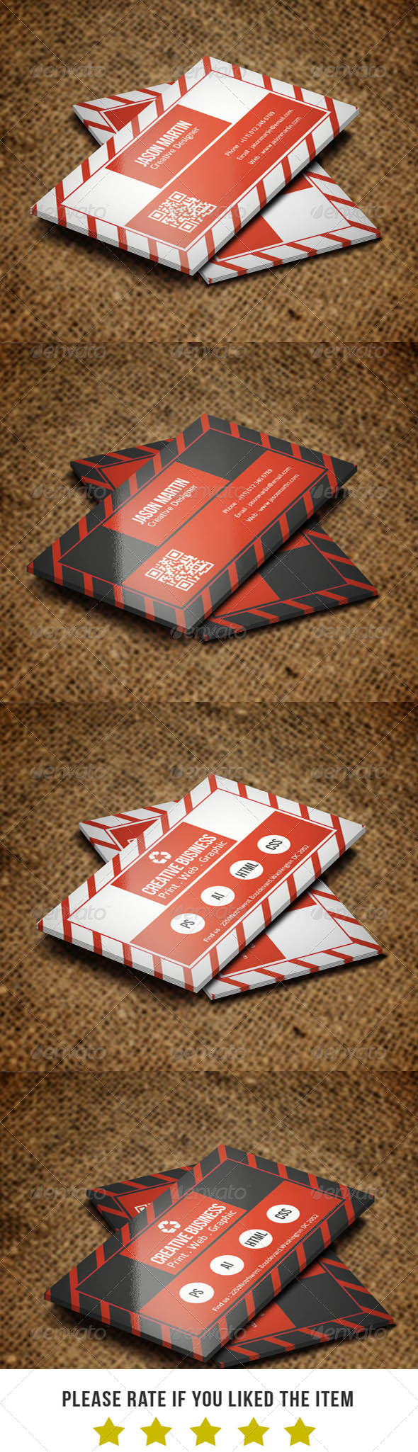 Simple Corporate Business Card-V45 - Corporate Business Cards