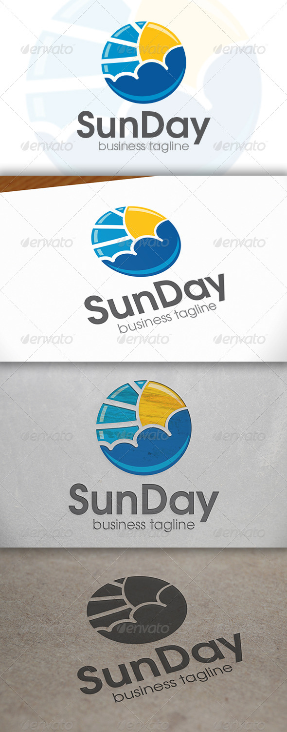 Sun Day Logo - Nature Logo Templates