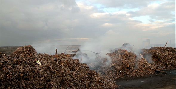 Burning Garbage Dump, Ecological Pollution 1