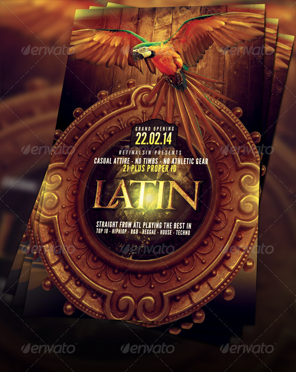 Latin Party Flyer Template By Mexelina