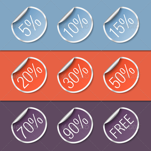 Stickers with Discounts - Retail Commercial / Shopping