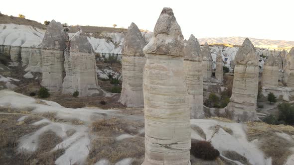 Cappadocia Landscape Aerial View. Turkey. Goreme National Park alt