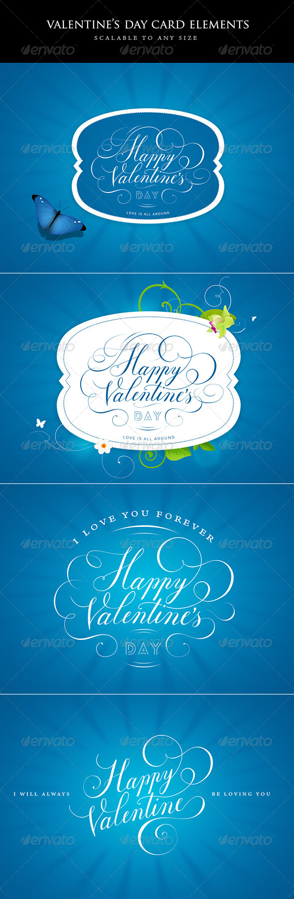 Valentines Day Design Elements - Decorative Graphics