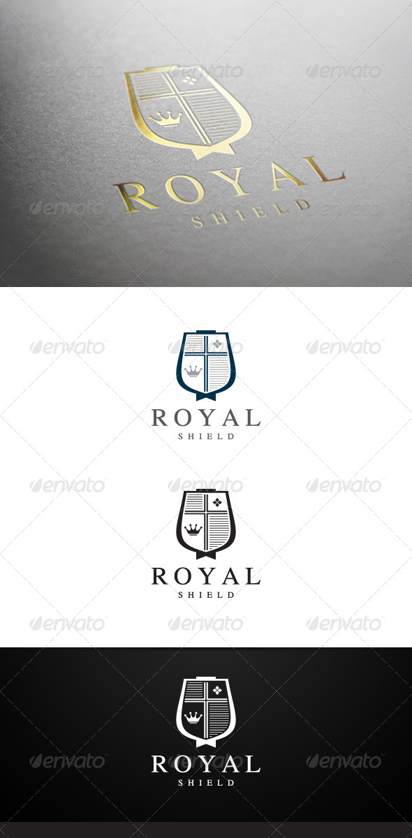 Royal Shield V2 Logo - Crests Logo Templates