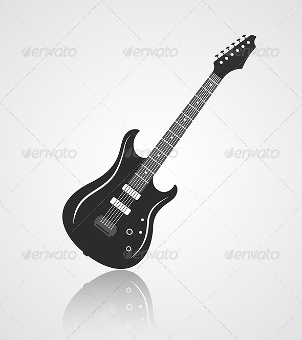 Electric Guitar Icon - Miscellaneous Conceptual