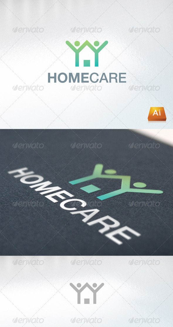 homecare - Humans Logo Templates