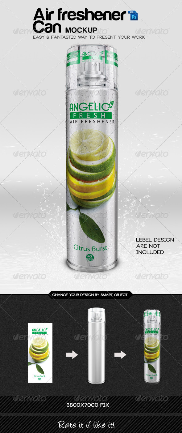 Airfreshener Can Mock-Up - Miscellaneous Packaging