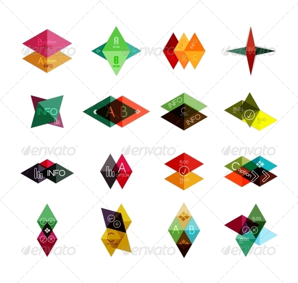 Set of Infographic Designs - Backgrounds Business
