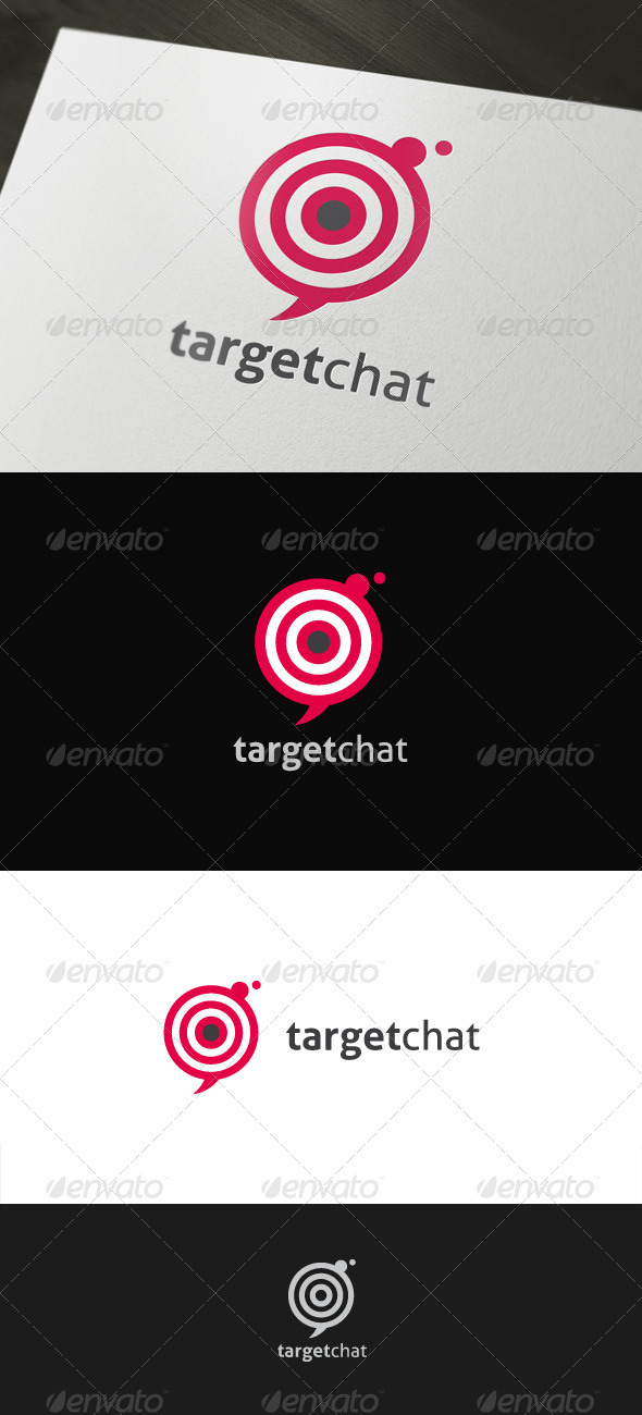 Target Chat - Symbols Logo Templates