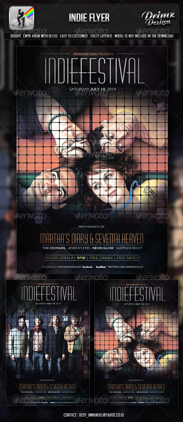 Indie Music Flyer - Events Flyers