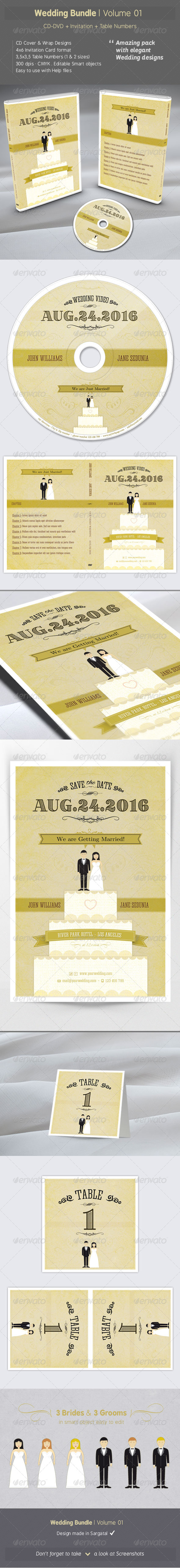Wedding Bundle - Volume 01 - Weddings Cards & Invites