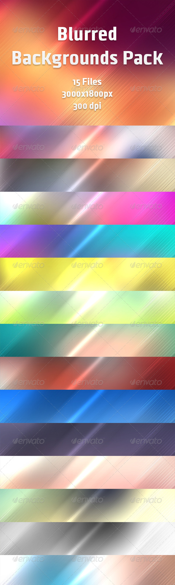 Blurred Backgrounds Pack - Backgrounds Graphics