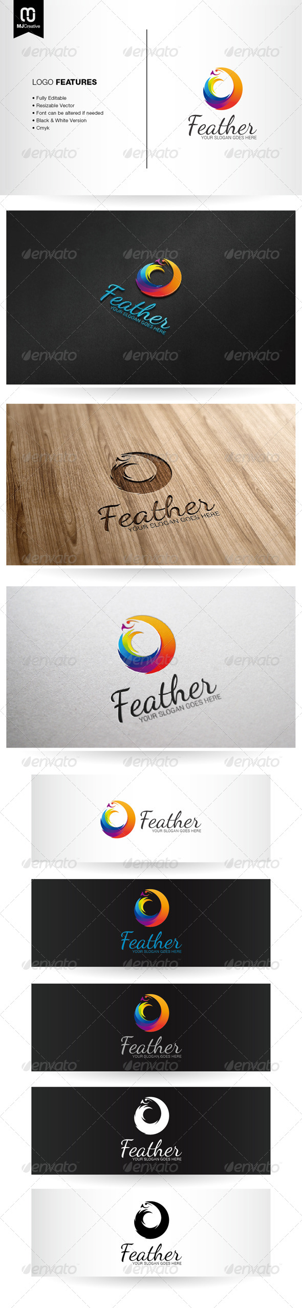Abstract Colorful Bird Logo - Vector Abstract