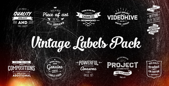 Vintage Labels - VideoHive 6578459