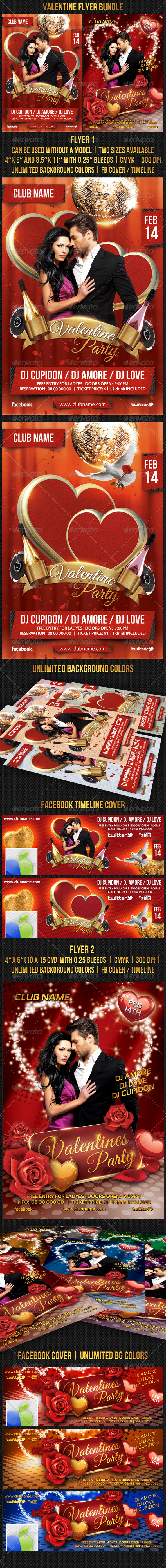 Valentine's Day Bundle - Events Flyers