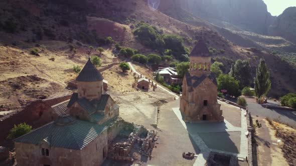 Noravank Monastery, Armenia. 4K Aerial alt
