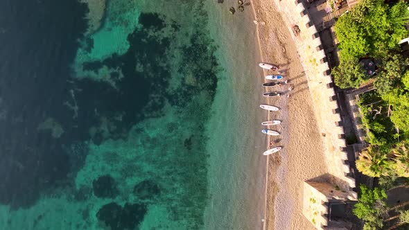 Sup surfing group aerial view 4 K Turkey Alanya alt