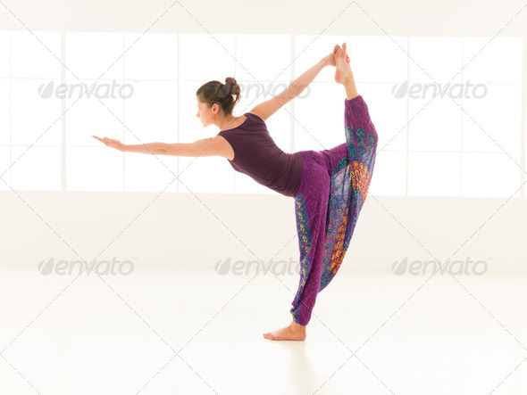 yoga practitioner indor - Stock Photo - Images