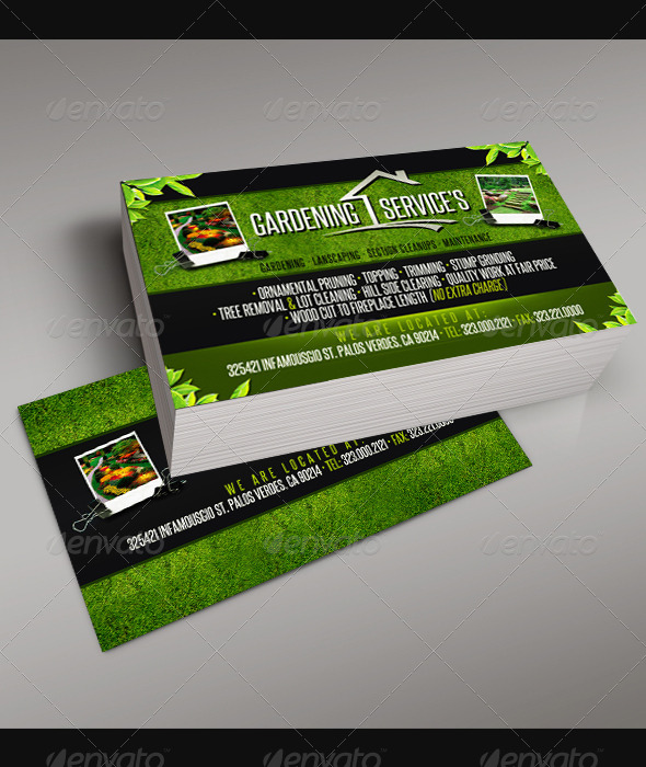 Gardening Business Card 5 By Infamousgio Graphicriver