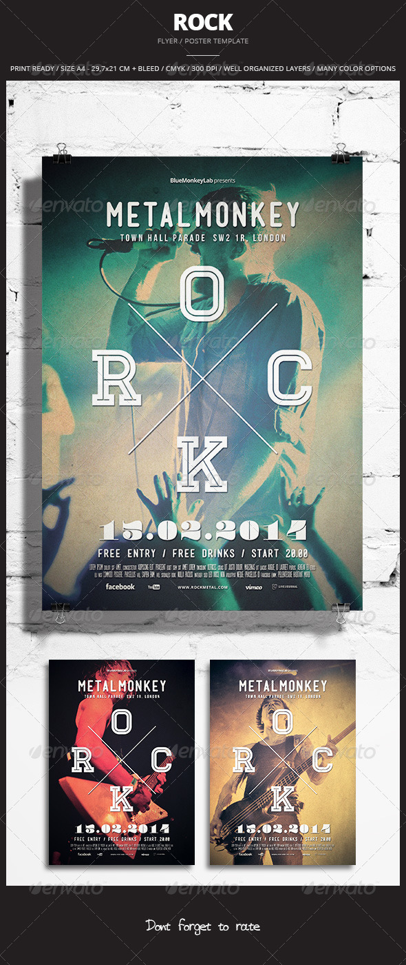 Rock Flyer / Poster 8 - Events Flyers