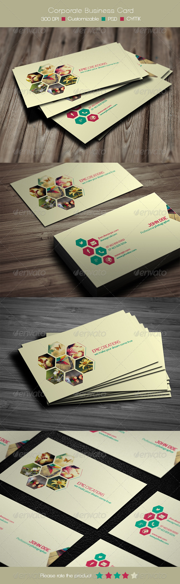 Photography Business Card - Business Cards Print Templates
