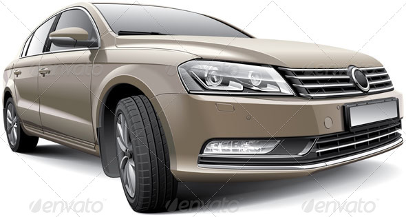 Germany Large Family Car - Vectors