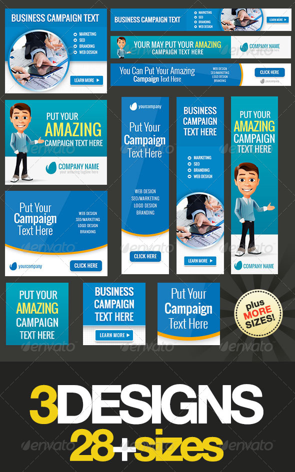 Multipurpose Web Banner Design Bundle 5 - Banners & Ads Web Elements