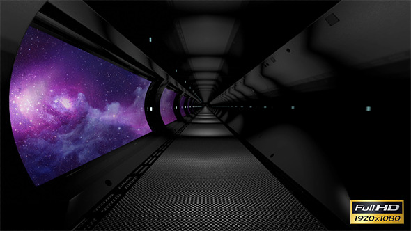 Futuristic Space Station Tunnel 