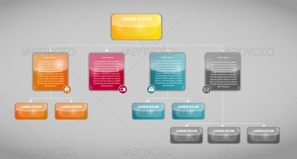 Infographic Business Template - Web Technology
