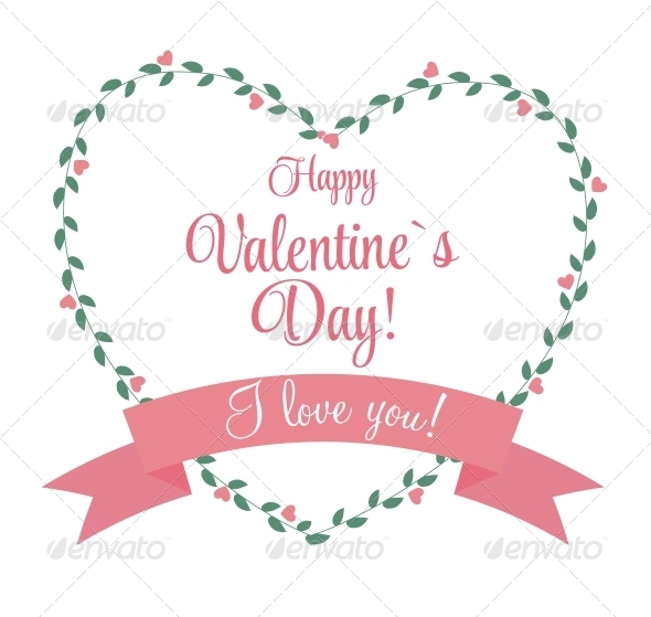 St Valentine Day's Greeting Card in Retro S - Valentines Seasons/Holidays