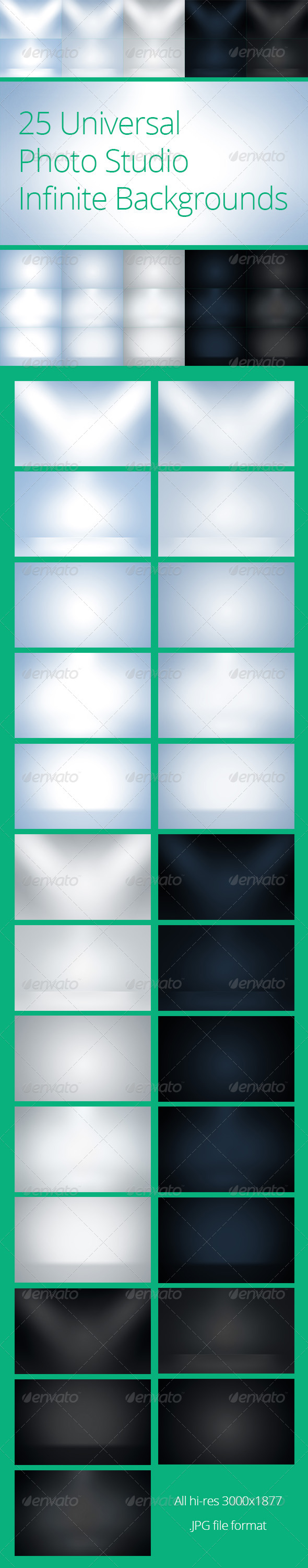 25 Universal Photo Studio Infinite Backgrounds - Miscellaneous Backgrounds