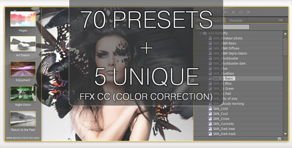 70 CC Presets + 5 Unique