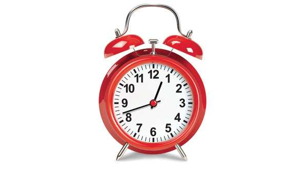 Alarm Clock Counting Down Twelve Hours