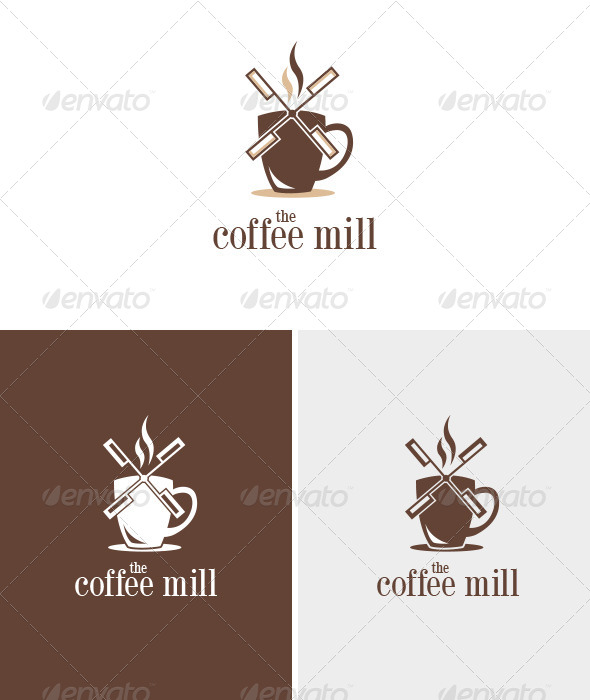 Coffee Mill - Food Logo Templates