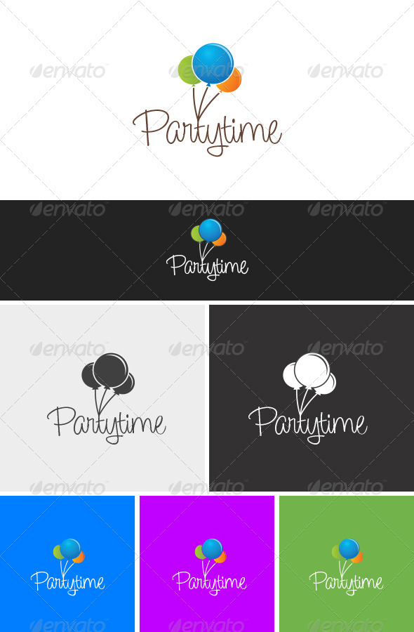 Partytime - Objects Logo Templates
