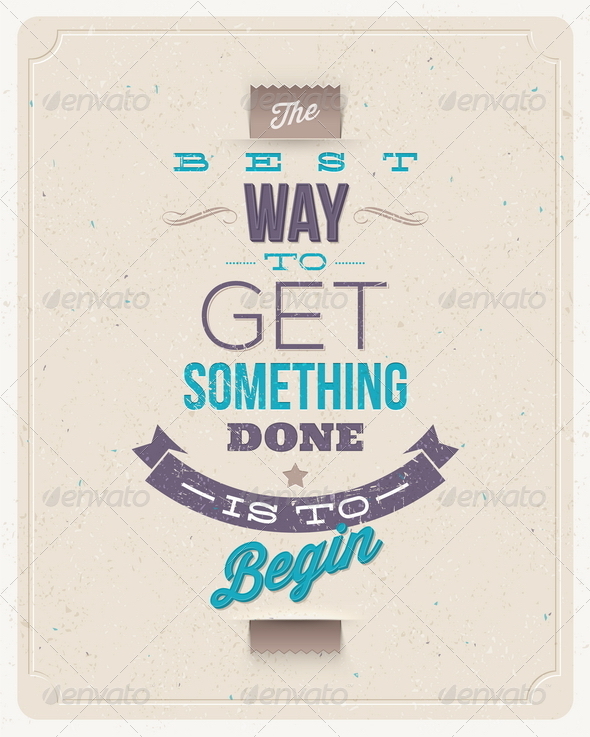 Motivating Quotes Design - Decorative Vectors