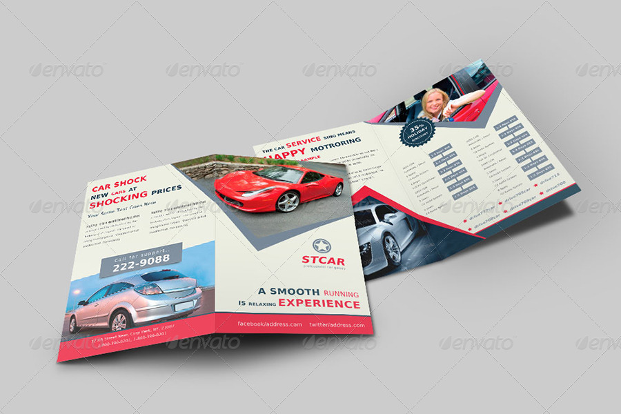 Automobile Business Bi-Fold Brochure | Volume 1, Print Templates ...