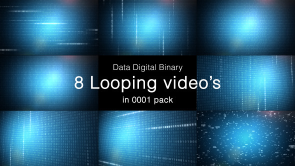 Data Digital Binary 8 Pack