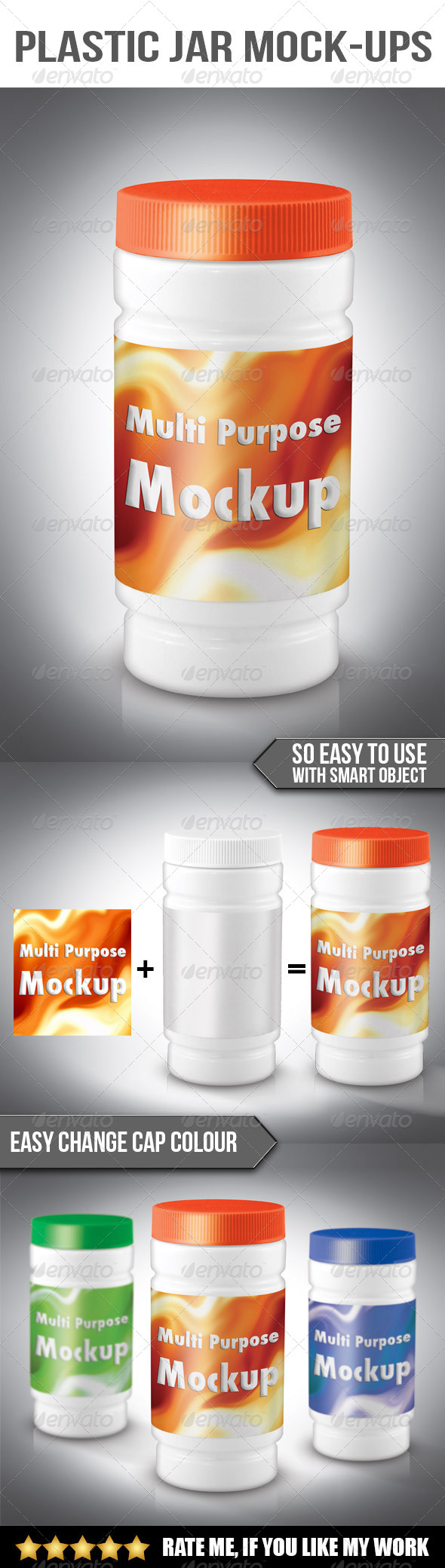 Download Plastic Jar Mockup By Artsignz Graphicriver